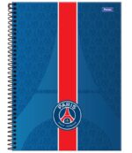 Caderno Universitário PARIS SAINT GERMAIN | Capa dura | 160fls | 10 matérias - Foroni