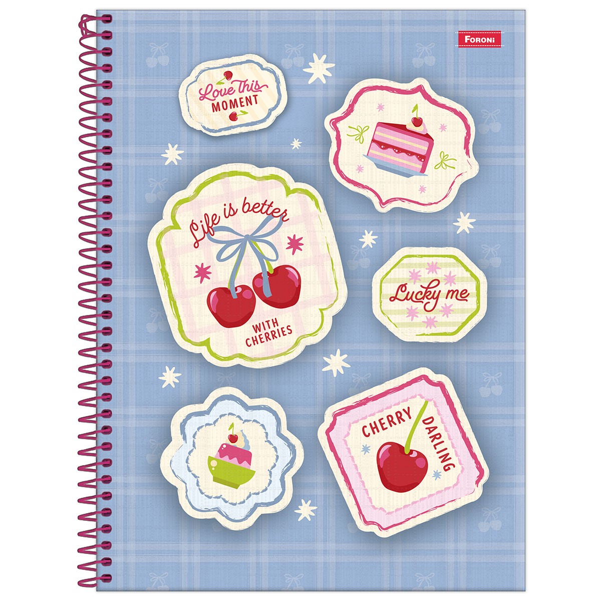 4273 4316 FRUIT LOVERS_1 Caderno Universitário FRUIT LOVERS | Capa dura | 160fls | 10 matérias - Foroni - Imagem 1