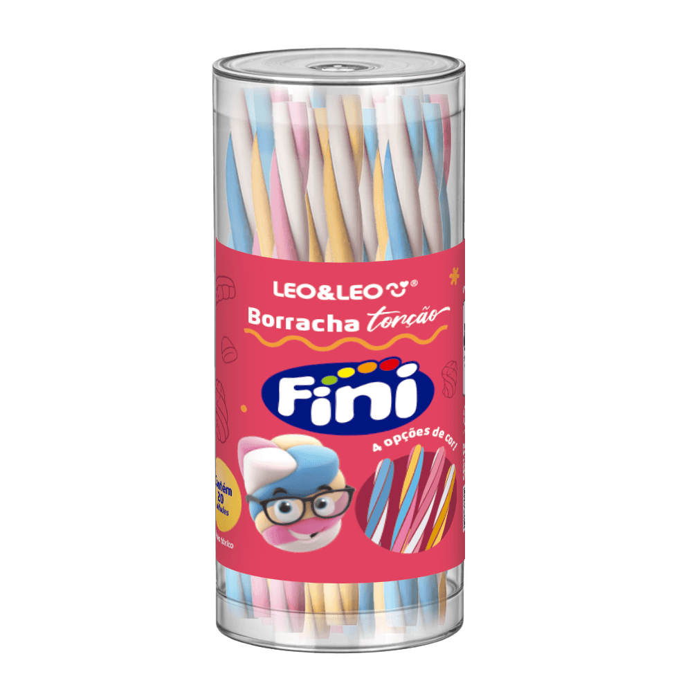 borracha fini 3938 - 2 BORRACHA TORÇÃO FINI COM CHEIRINHO - LEO&LEO - Imagem 1