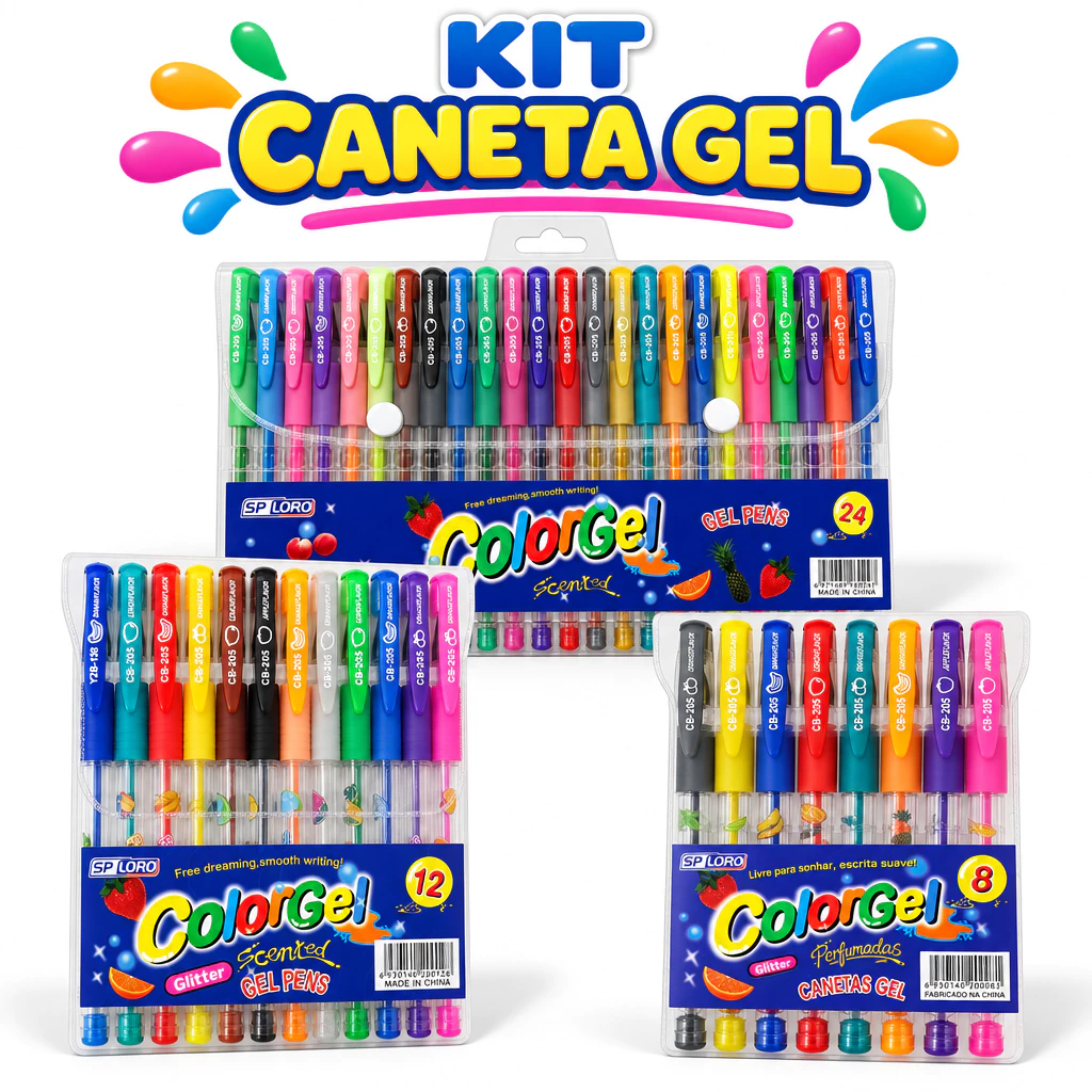 br-11134207-820me-mtfc8zu7v6yp15 KIT CANETA COLORGEL 08\12\24 CORES - SPLORO - Imagem 1